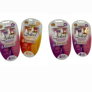 Bic Soleil. 1 Smooth & 2 Smooth Scented Packs. Total of 12 razors.